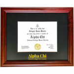 Alpha Chi Certificate Frame & Matte