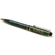Alpha Chi Green Marble Pen
