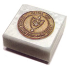 Alpha Chi Marble Paperweight
