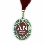 Lambda Nu Medallion on Ribbon